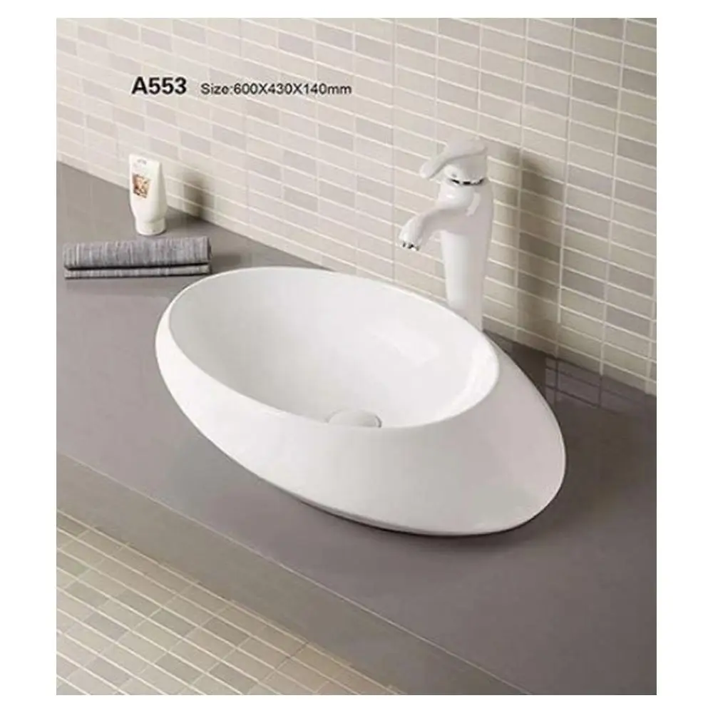 

Ceramic Laundry Toilet Wash Basin for Bathroom Sanitary Ware Suite White Style Sets