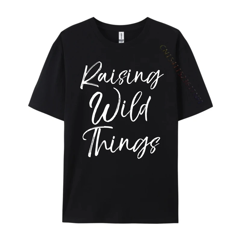 Lose Toddler Of Mother Day Raising Crew Neck T-Shirt Christmas Tops & Tees Short Sleeve Girlfriend Funny Premium Cotton T-shirts Toddler Of Mother Day Raising Wild Things_B12220 black