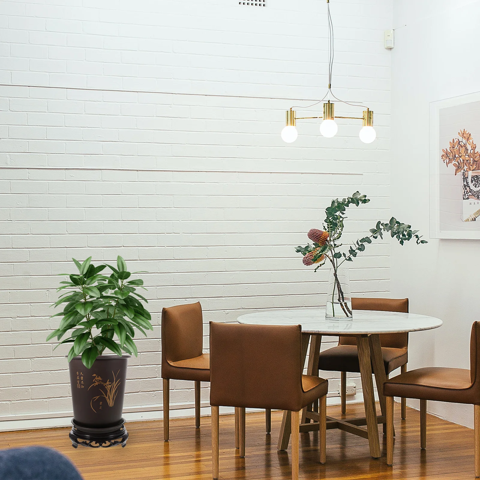 

Flowerpot Hydroponic Hanging Planter Maseta Tall Indoor Stand Plastic Planting Orchid