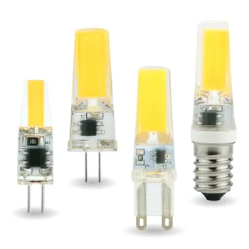 미니 소형 LED 전구 1505 2508 Cob 램프, 6000K 샹들리에 크리스탈 교체, 30w 50w 할로겐, 12v, 220v, G4, G9, E14, 3w, 6w, 3000k, 10 개