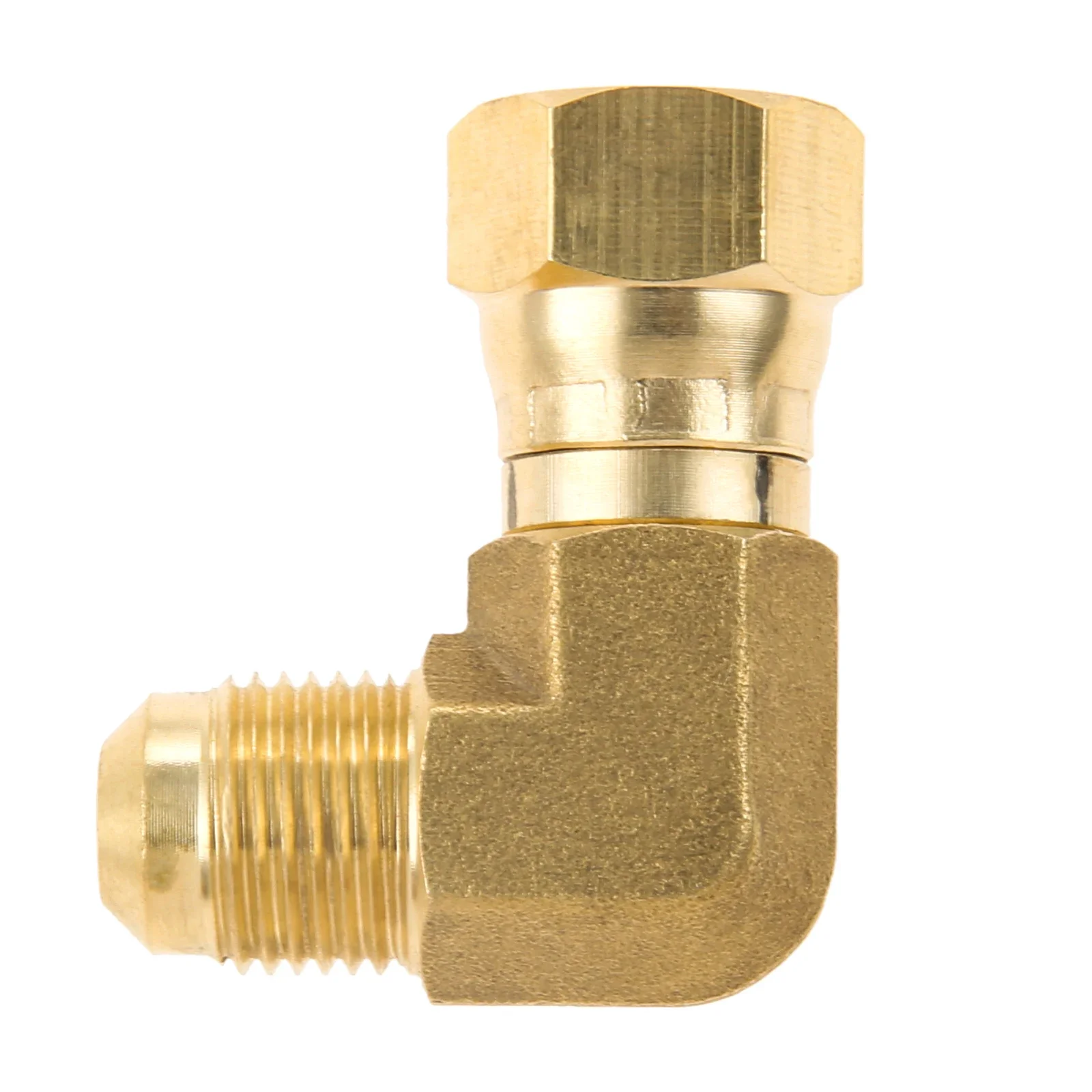 90 Degree Elbow Propane Connector Low Pressure Adapter 3/8" Female & Male Flare fit for Olympian Wave Heater Gas Fired Heater 2