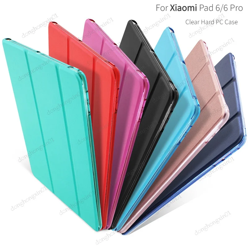 

For Xiaomi Mi Pad 6 Pro 11 inch Hard PC Leather Cover Semi Transparent Matte Ultra Slim Tablet Case For Mi Pad 6 11 inch