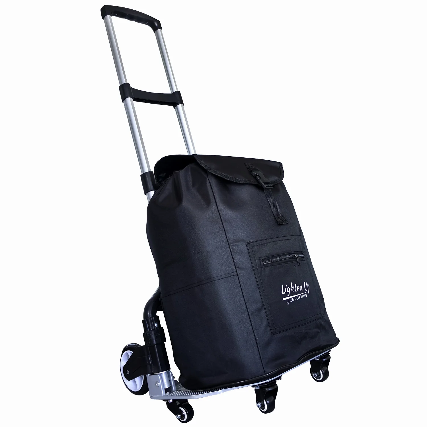 Portable Folding Trolley Collapsible Hand Truck Lightweight Barrow Aluminum Alloy Cart for Luggage Shopping Travel Cart Home Use