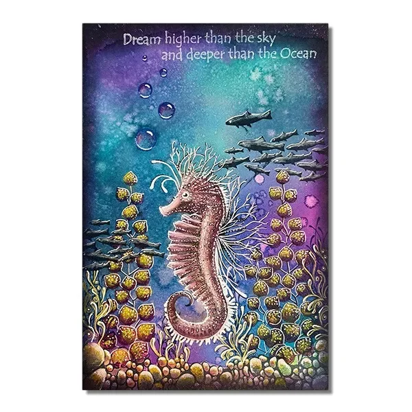 Stickers scrapbooking supplies embossing stamps mermaids and marine organisms clear silicone stamps for diy scrapbooking craft supplies stamp photo album card making
