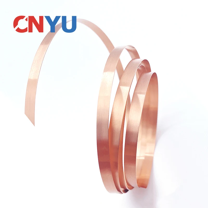 2 Meters 0.15/0.2mm Pure Copper Strip Strap For 18650 21700 Lithium Battery Connection Welder 0.15*10mm Copper Strip Welding pure nickel strip 5 meters 0 1 0 15 0 2mm thickness for li ion battery pack welding 99 96% high purity nickel strips