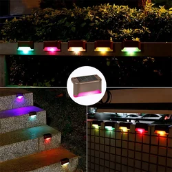 Solar LED Waterproof Outdoor Deck & Step Lights - Multipack Options Available for Garden and Patio Decor (Multicolor)