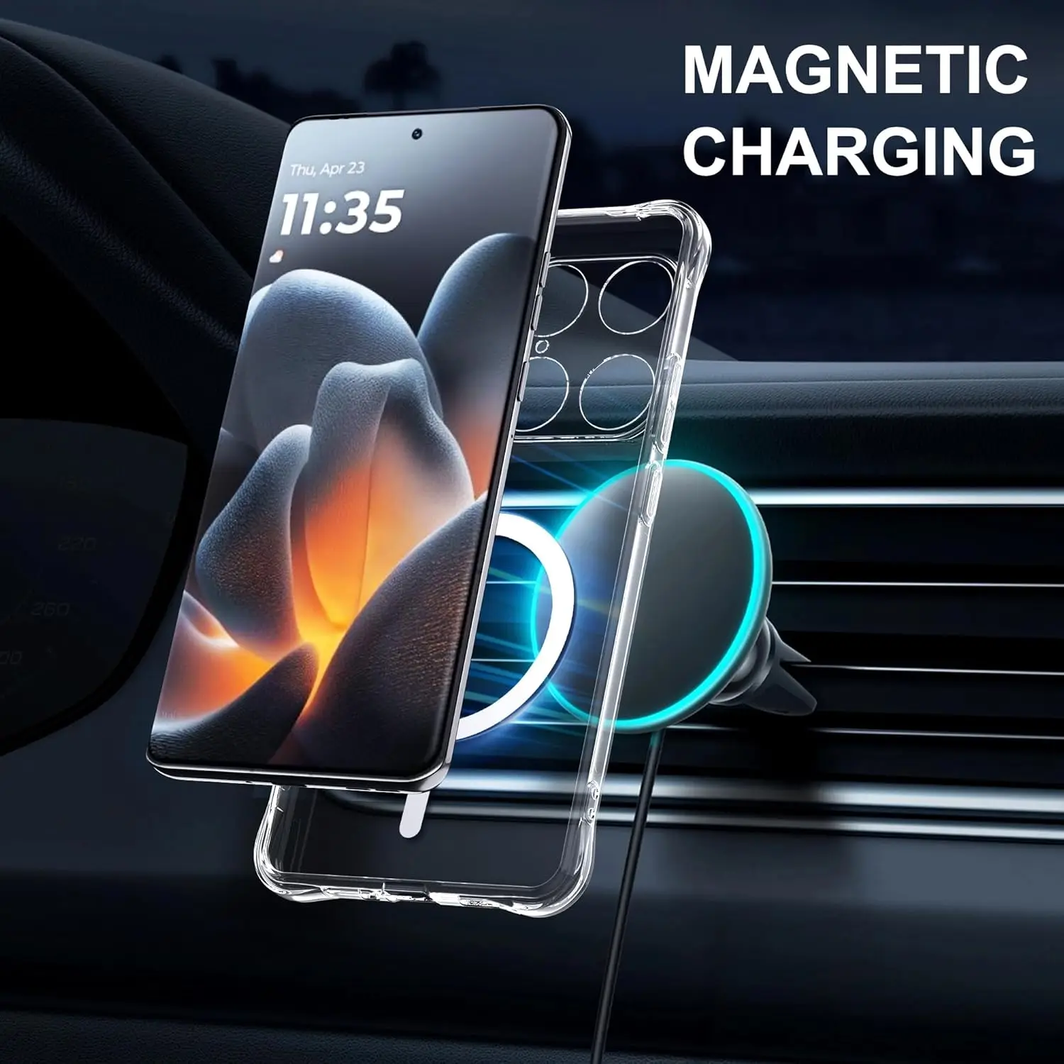Reinforced Corners Soft TPU Wireless Charging Phone Case