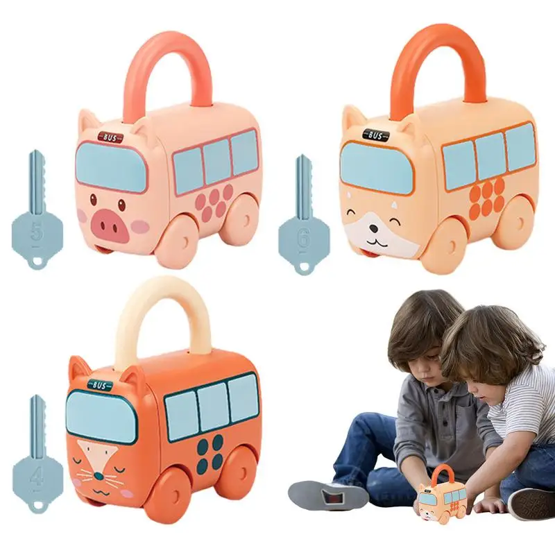 

Matching Unlocking Toy Cartoon Cars And Keys Numbers Matching Toys Matching Toys To Exercise Finger Dexterity For Classrooms