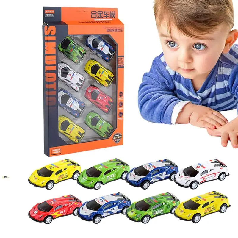 

Pull Back Cars For Kids Alloy Pull And Go Cars Durable Cars Toys Impact-Resistant Friction Cars For Party Gift Aged 3
