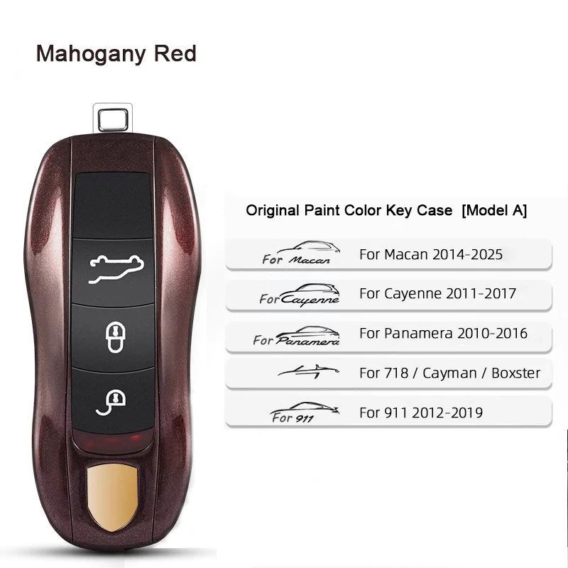 Für Porsche Panamera Spyder Carrera Macan Boxster Cayman Cayenne 911 970 981 991 Smart Remote Key Case Fob Abdeckungen Tasche Schlüssel Shell – Detail 26