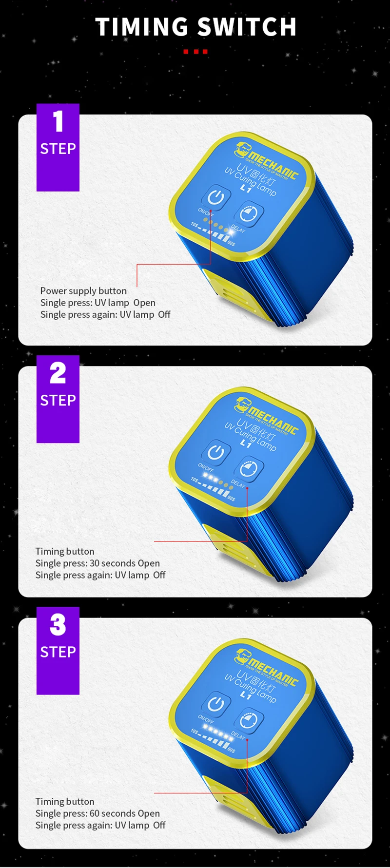 Sb2fc60db83f94c0b9f7d43dde4014e7cV MECHANIC USB 5V UV Curing Lamp Green Oil UV Glue Fast Curing Light for Mobile Phone PCB Motherboard Repair Tools