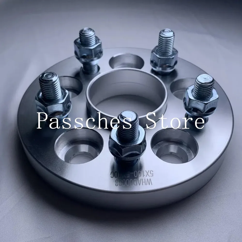 2개 20mm ET 와이드 휠 어댑터 PCD 5x114.3 CB 60.1mm 러그 스터드 M12x1.5