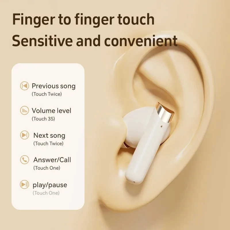 2025 Upgraded M88 Wireless Bluetooth Earphones TWS Touch ENC Noise Reduction Low Latency Sports Gaming Earphones 3