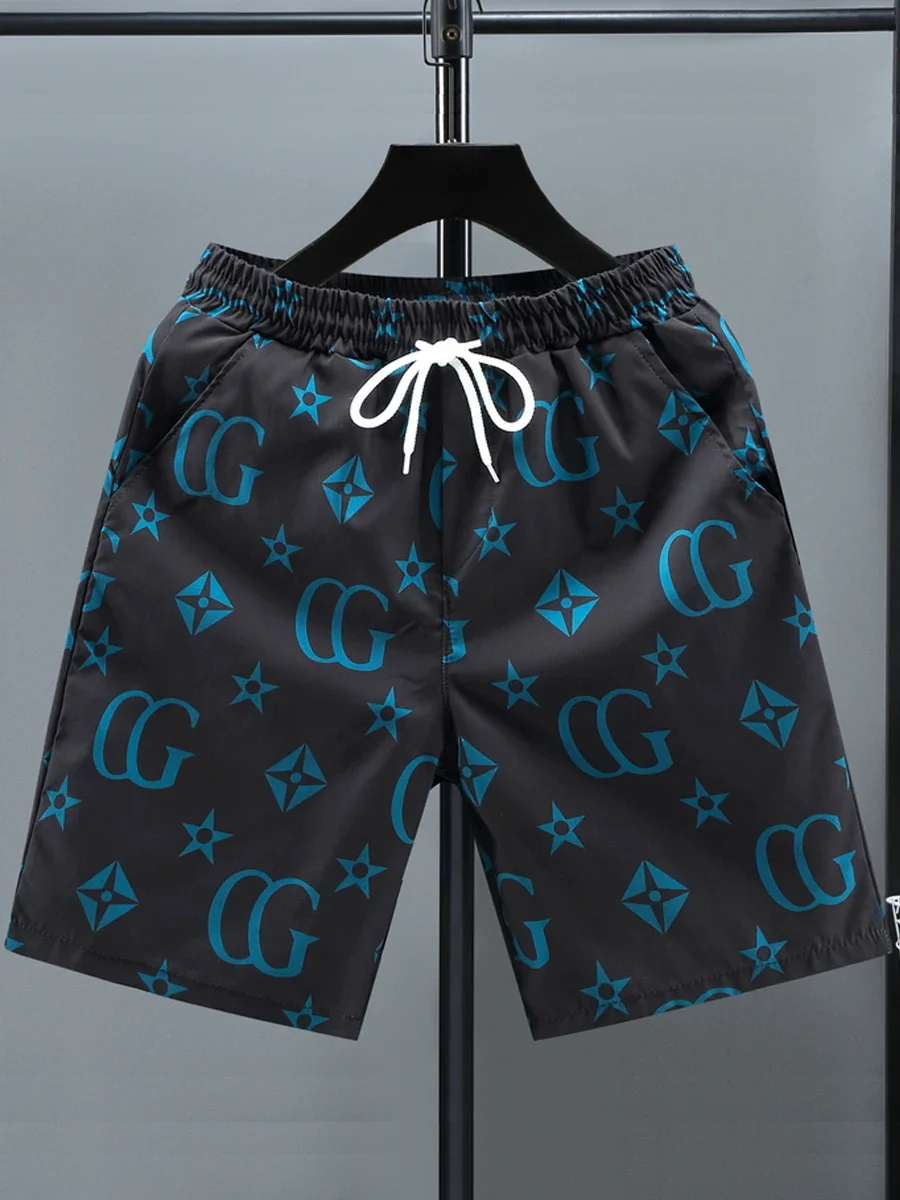 

Шорты мужские Пятиточечные, быстросохнущие дышащие Пляжные штаны, тонкие модные, для отдыха, для молодежи, для отдыха