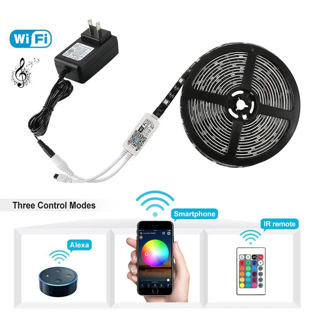 

Vibrant Rgb Colors 5050 Outdoor Lighting Wifi High-quality Top-rated Rgb Long-lasting Led Strip Light Innovative Technology