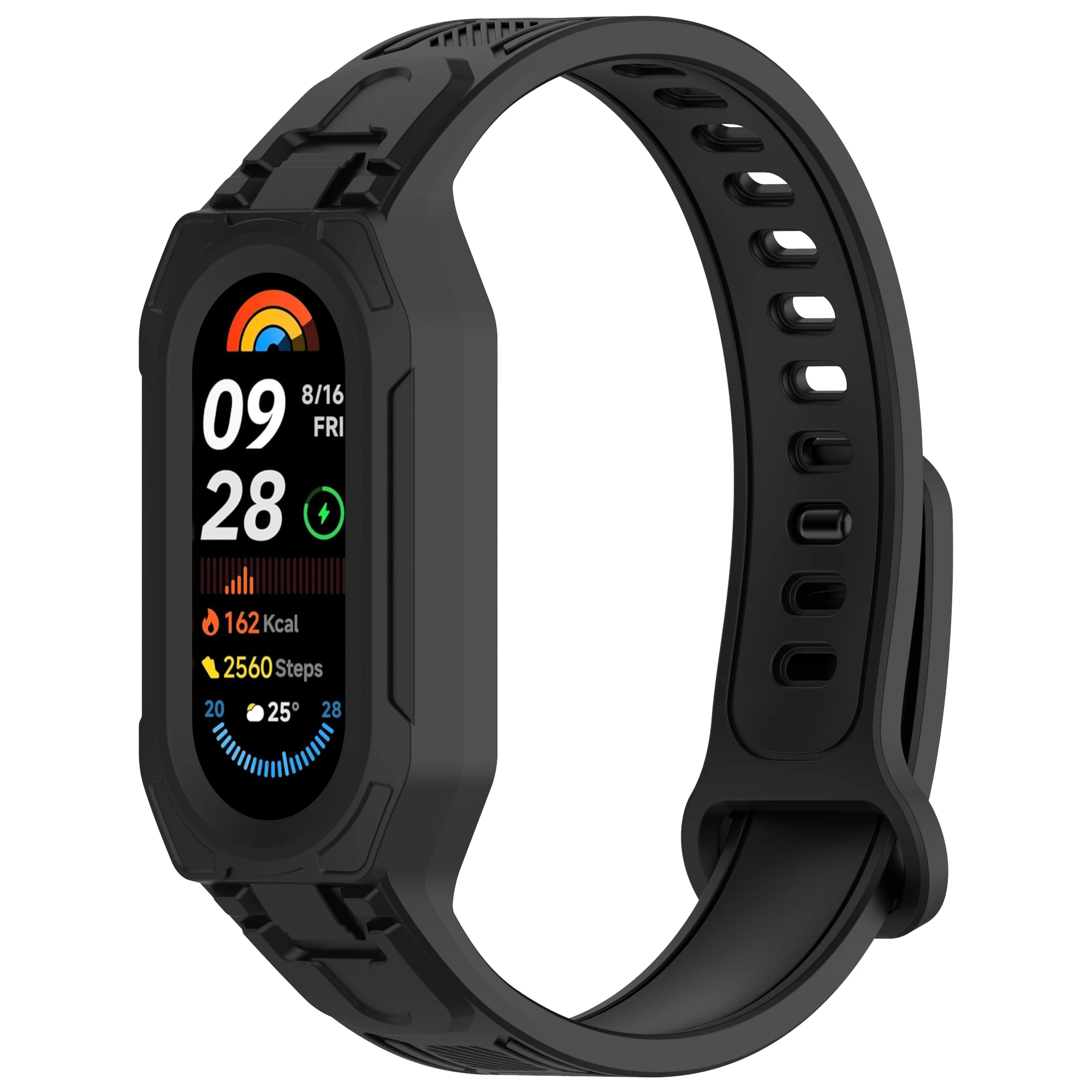 Enhanced Sport Bracelet Wristband with Silicone Strap and Case