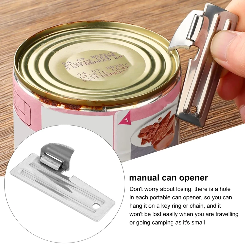 P-38 And P-51 Can Openers Stainless Steel Camping Can Opener Portable Opener For Kitchen Travel Camping