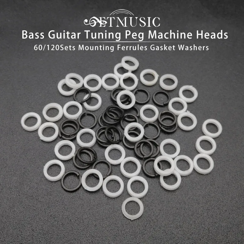 60120SetBassGuitarTuningPegMachineHeadsMountingFerrulesGasket