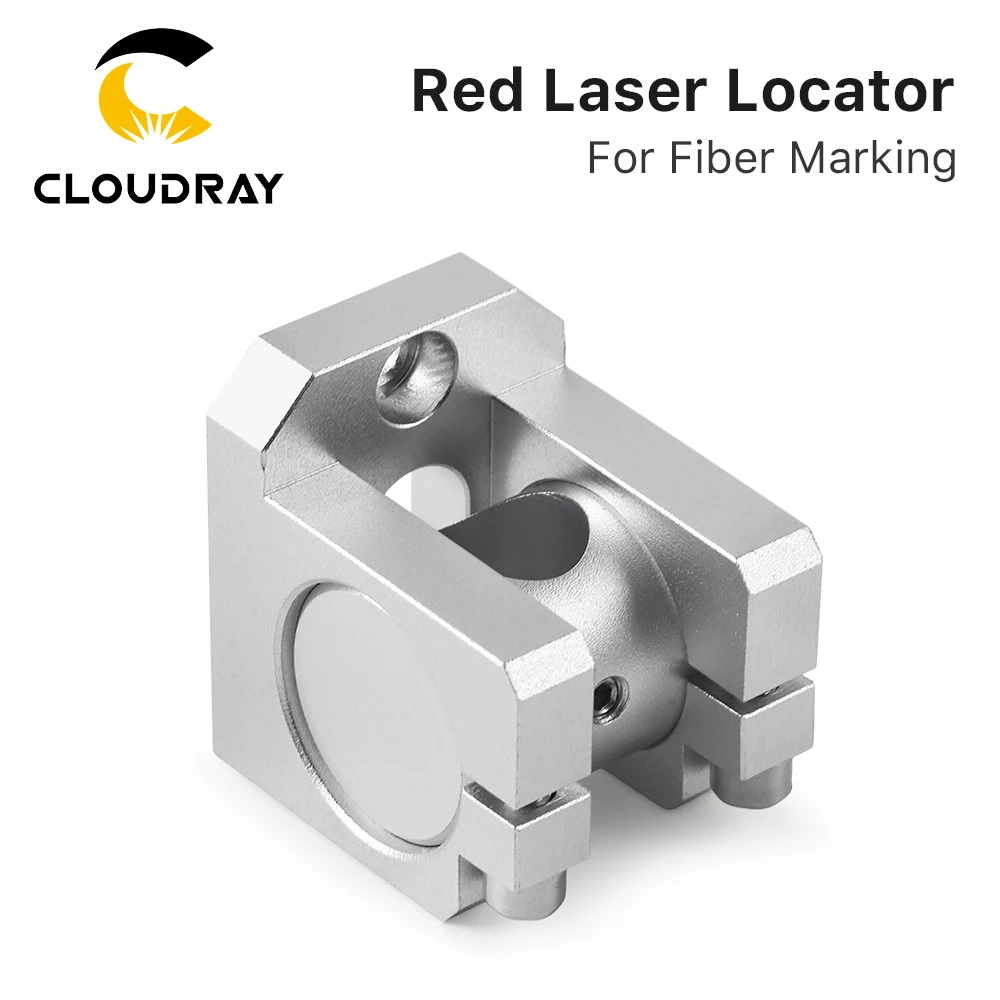 Cloudray Red Laser Locator Red Dot Locator Teildurchmesser 12 mm Optisches Wegzubehör für Fasermetallmarkierungsmaschine