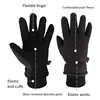 Adult Anti Cold Skiing Riding Gloves Full Finger Velvet Thicken Ski Camping Gloves Outdoor Fleece Running Cycling Sport Gloves 2