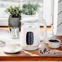 Bouilloire électrique, style élégant, précision, LED, 1,7 L. Idéal pour les thés, le café et pour les parents, régulation de température 40-100 ° C. 3