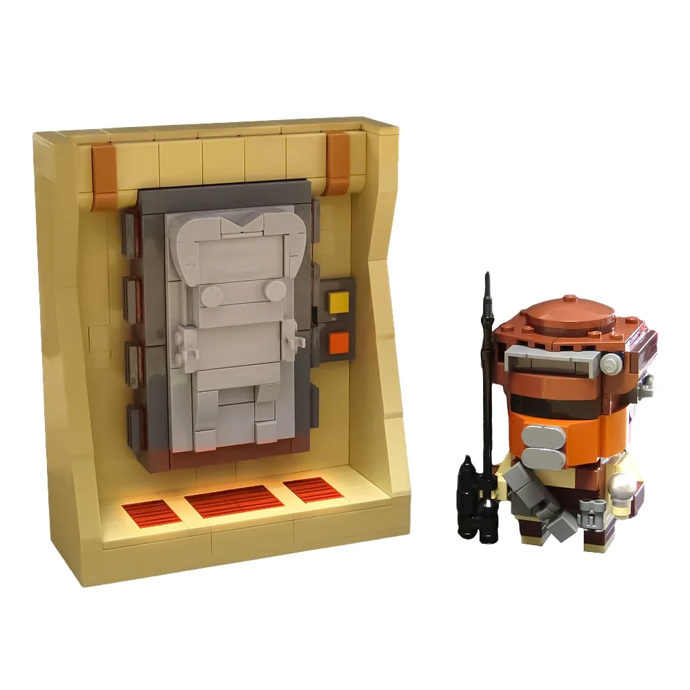 

Gobrick MOC Solo в карбоните и бушх-кирпичи, модель, приз Джаббы, набор строительных блоков, развивающие игрушки для детей, подарок на день рождения