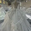 Jancember Beautiful Wedding Dresses Fascinating Exquisite Lace Long Sleeves Princess Style Bridal Gown 2024 vestidos de novia MN237 6