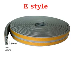 Self-Adhesive Weatherproof Soundproof Rubber Foam Strip - 10M (Gray-E)