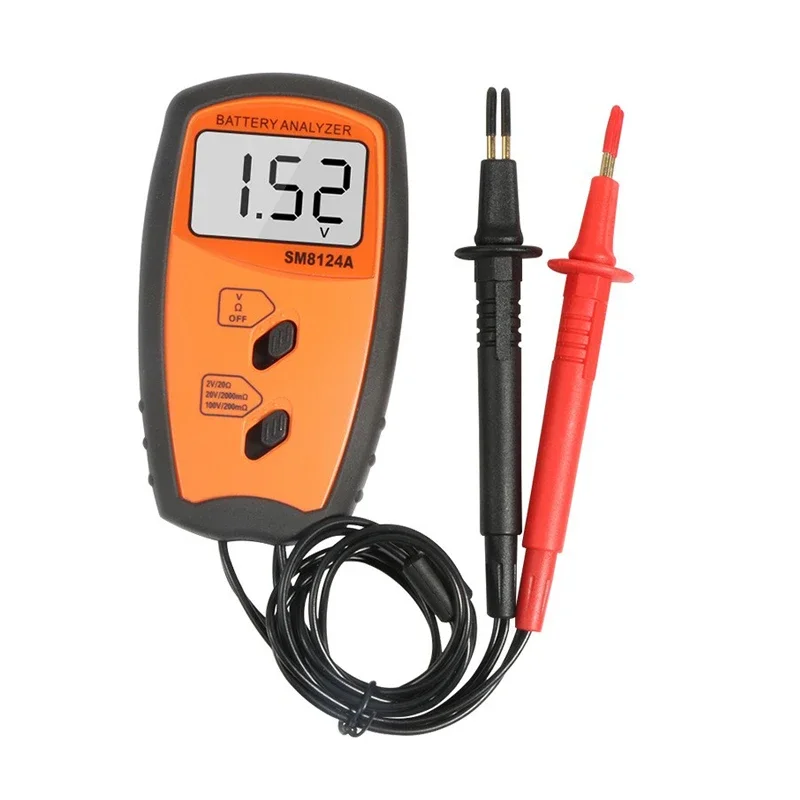 SM8124A SM8126A Internal Battery Resistance Impedance Meter Battery Resistance Voltmeter 200V Tester Low Voltage Prompt