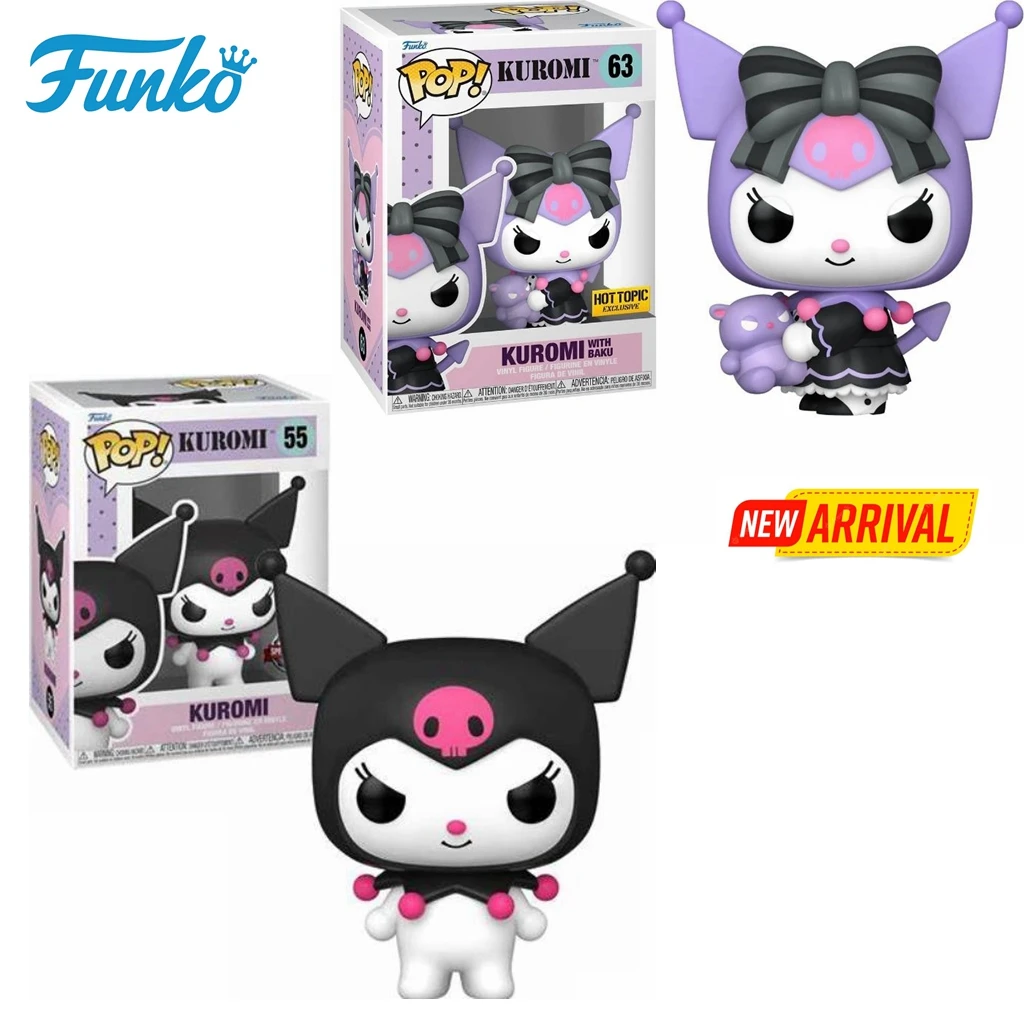 Funko POP Kuromi with Baku 63 KUROMI 55 Vinyl Dolls Action Figure HOT