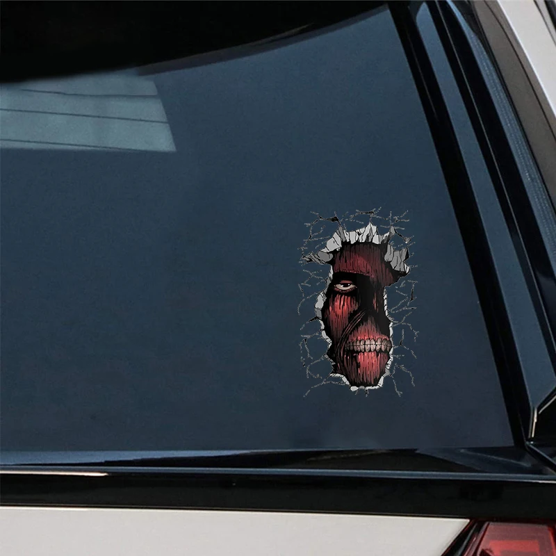 

Attack on Titan Anime Car Sticker Decals Decorative Bicycle Motorcycle Accessories Laptop Helmet Trunk Wall