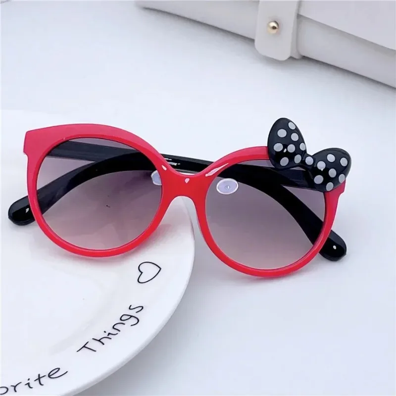 Children Sunglasses Kids Sunglasses Children Trendy Cute Sunglasses Candy Colors Shiny Bowknot Sun Glasses UV400 Eyewear for Girls and Boys
