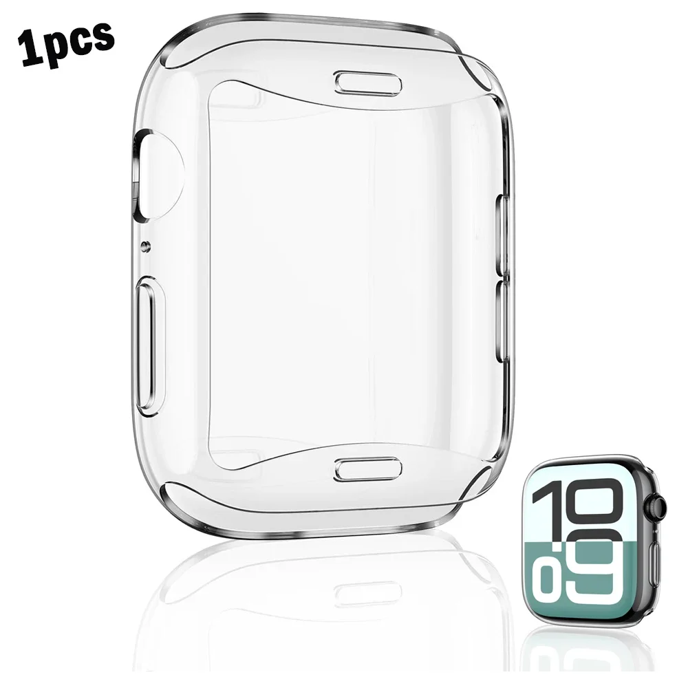 1-5 adet yumuşak TPU kapak ekran koruyucu için Apple Watch 11 10 9 8 45/41mm 44mm 42mm 46mm şeffaf kılıf IWatch serisi 7 SE 6 5