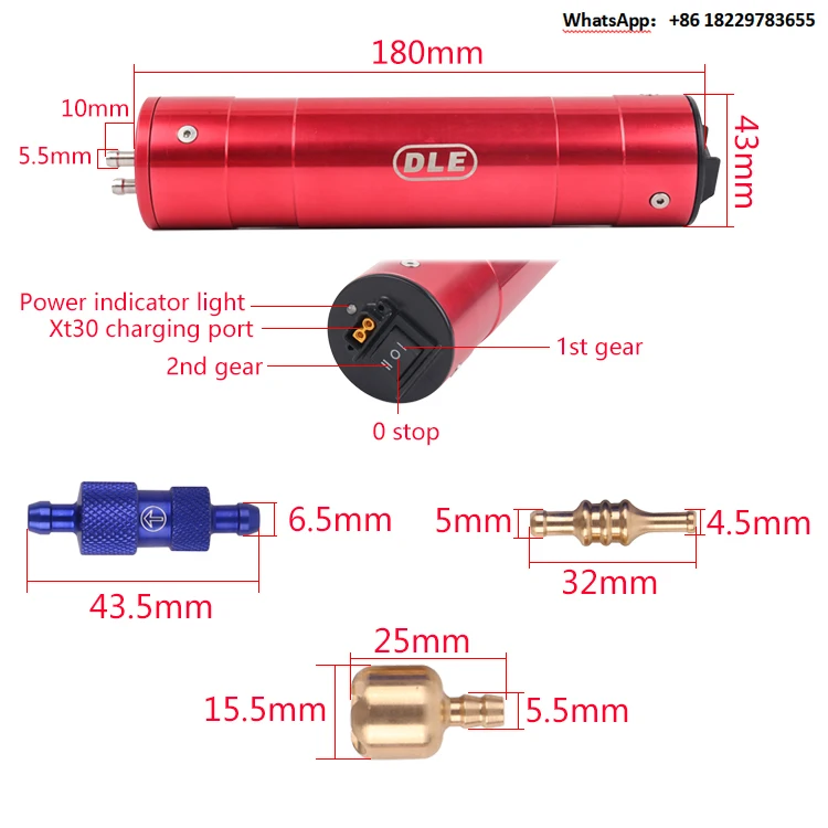 니트로 RC 비행기용 양방향 2L/분 충전식 DLE 전기 연료 펌프