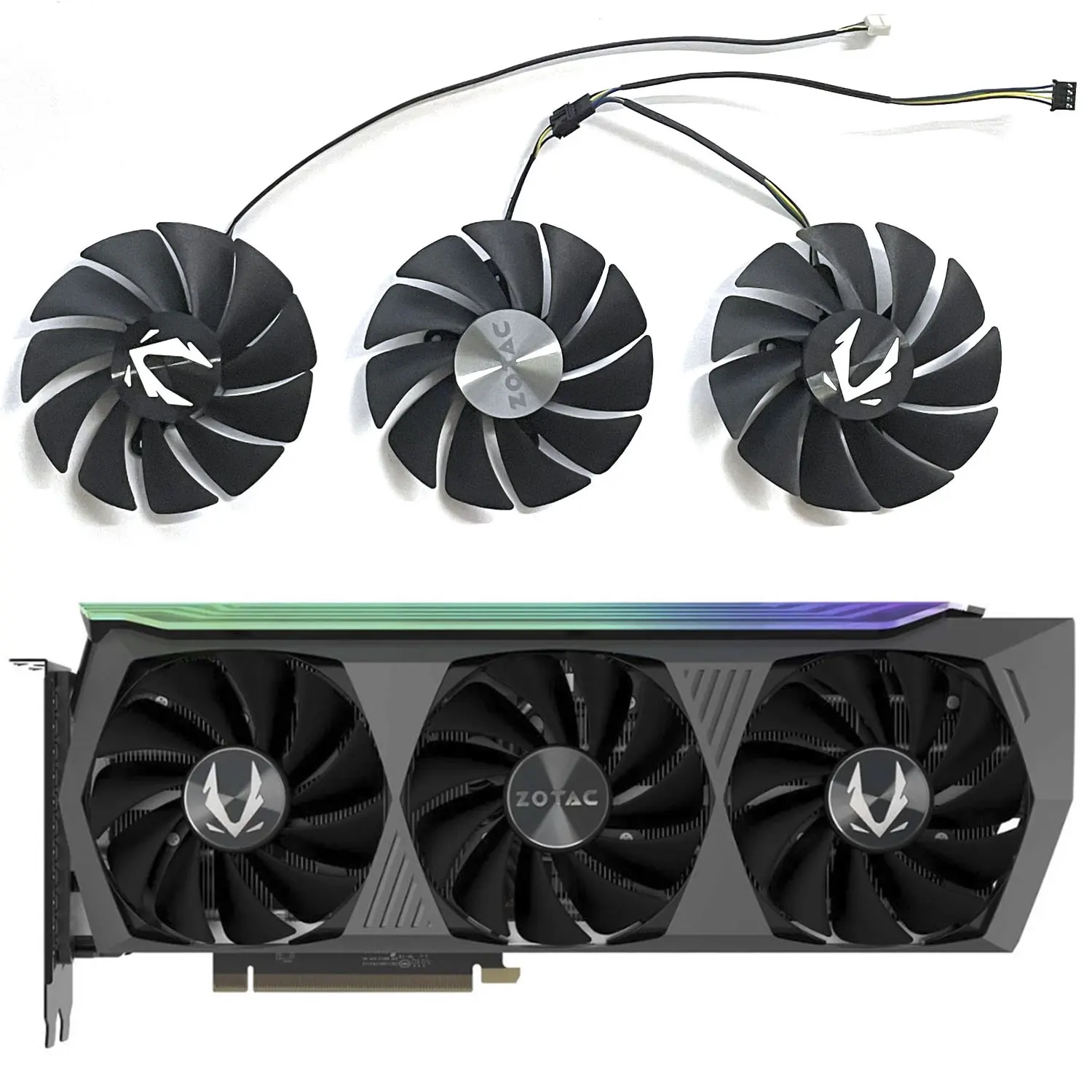 Ga92S2U Muslimex Rtx 3080 Ti Amp Holo Gpu Fan, Per Zotac Gaming Rtx 3070 Ti, 3080 Ti, 3080 Amp Holo Ventola Di Raffreddamento Della Scheda Video