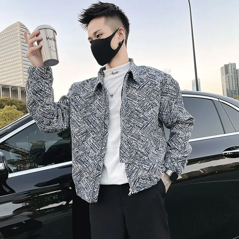 Autumn Winter KPOP Fashion Style Harajuku Slim Fit Tops Loose All Match Casual Outerwear Lapel Korean Style Long Sleeve Jacket
