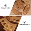 Display Stand Bracket Japanese Scroll Holder Ice Creams Waffle Bamboo Restaurant Food Storage 5