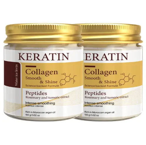 Keratin Collagen Hair Mask with Peptides & Rosemary - Intense Smoothing & Shine for All Hair Types - Deep Conditioning Treatment - Image 8