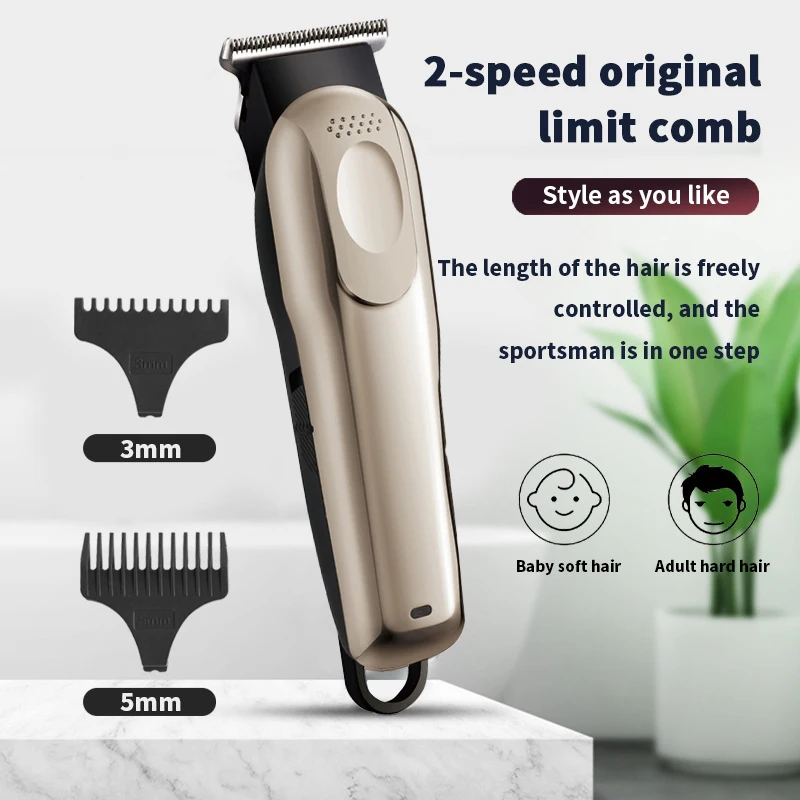 Rechargeable Hair Clippers for Men Cordless Hair Trimmer for Heads Longer Beards Body Grooming Professional Haircutting Kits