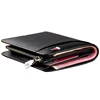 Men Short Wallet Luxury Genuine Leather Wallet For Men Women Purse Standard Card Holders High Quality Zipper Wallets 5