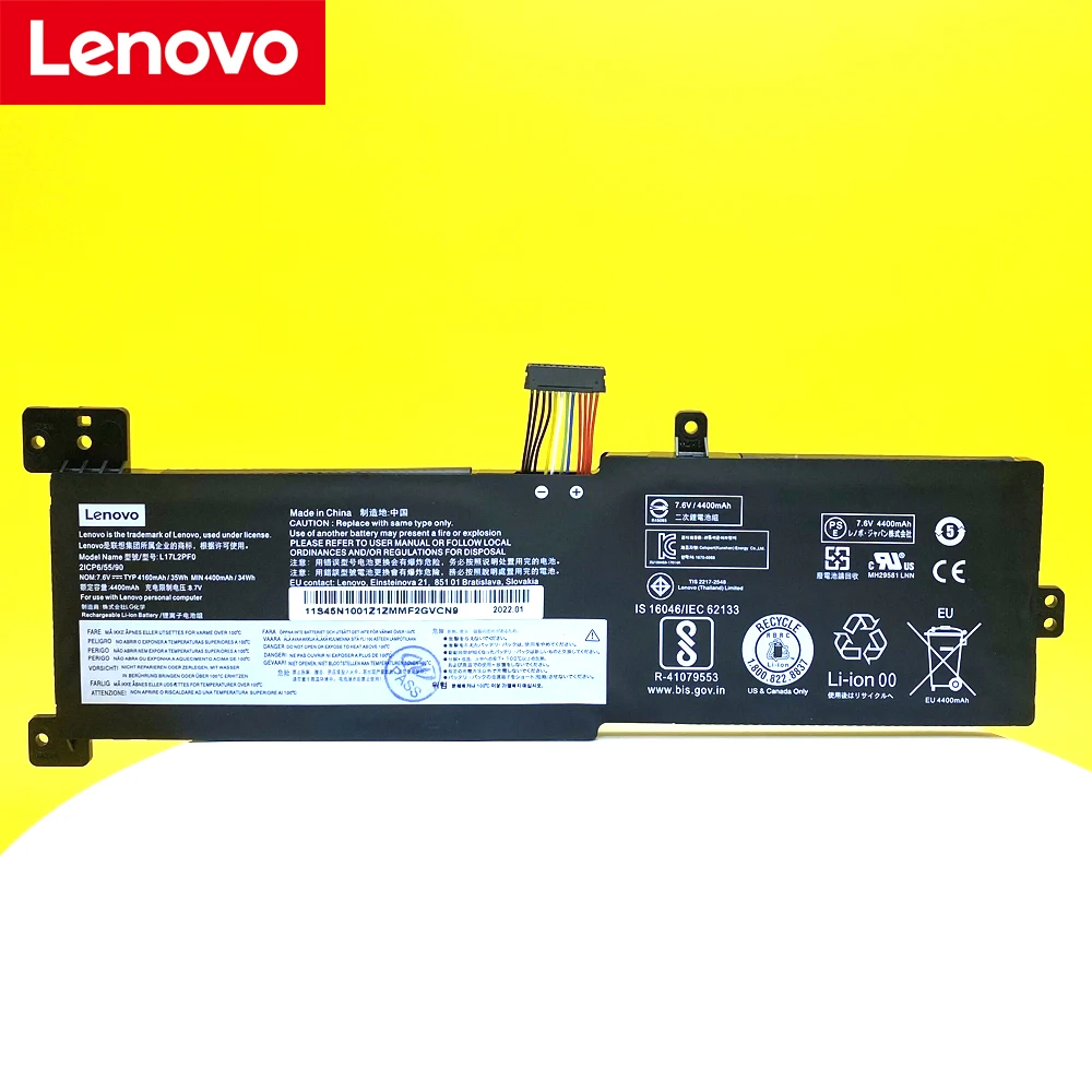 Original para Lenovo Ideapad 330g 33015arr L17d2pf1 L17m2pf0 L17m2pf1 L17m2pf2 L17l2pf0 Bateria do Portátil Novo - Imagem 5