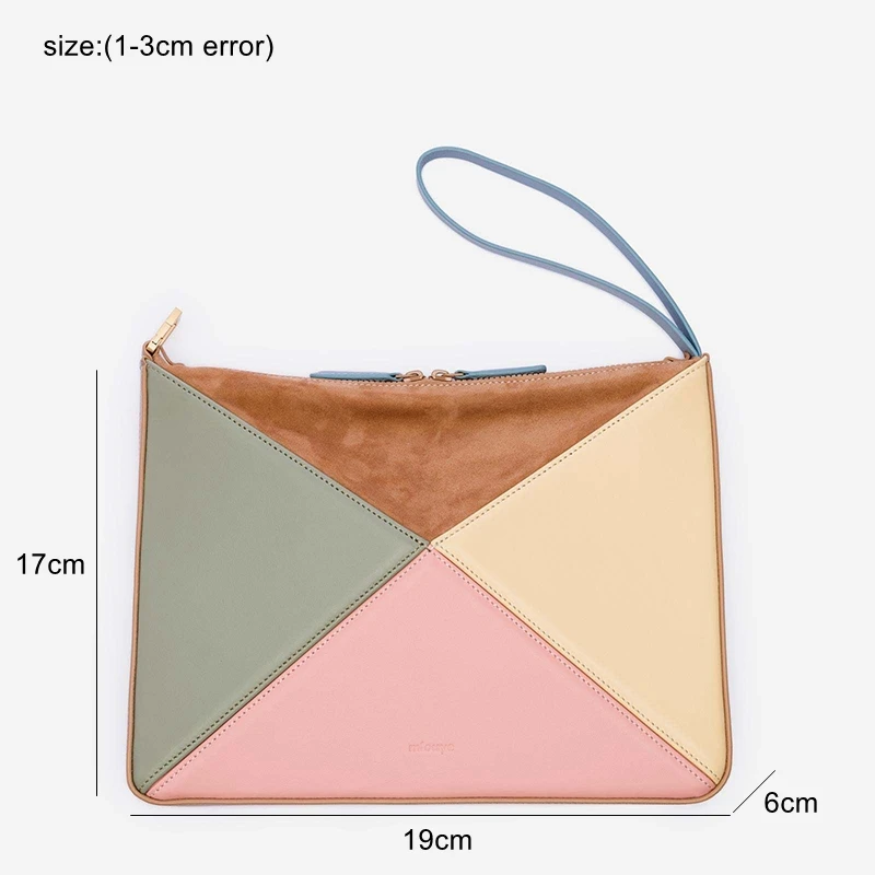 Turkey Stereoscopic Designer Bags Colorful Triangle Patchwork Women's Luxury Crossbody Bag Fashion