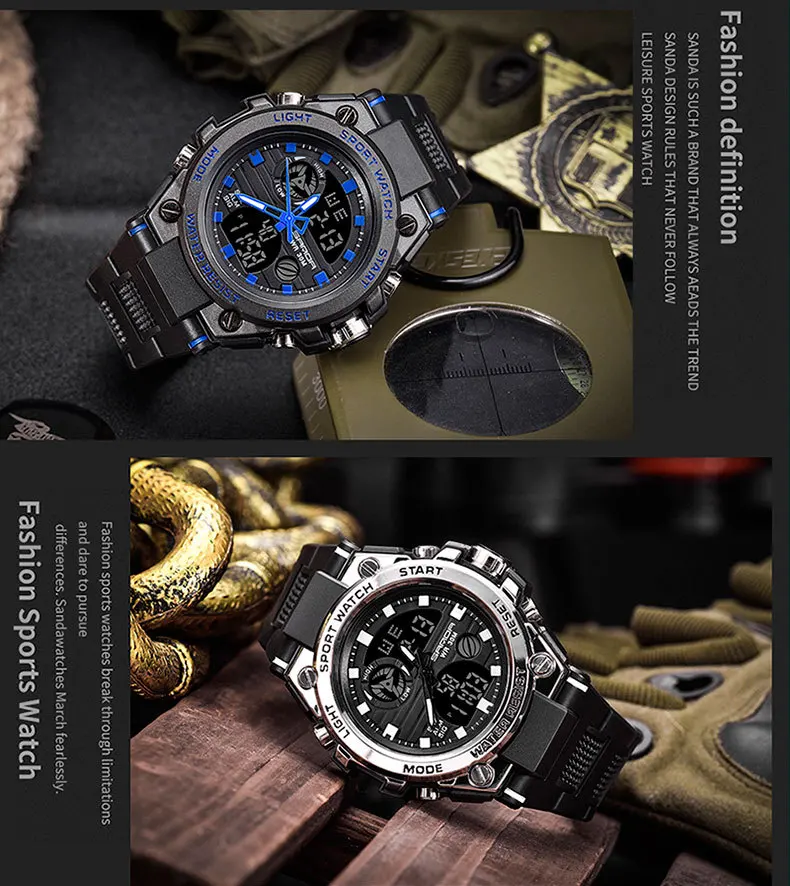Escapement Time Watch for Men Women Quartz Men's Wristwatch Clock Luxury Brand Military G Style Shock Proof Lover Wrist Watches