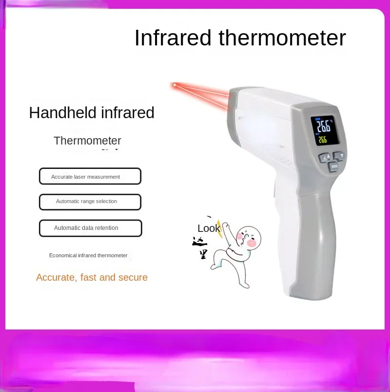 

NH-828V Handheld Industrial High Precision Electronic Thermometer High Temperature Infrared Thermometer