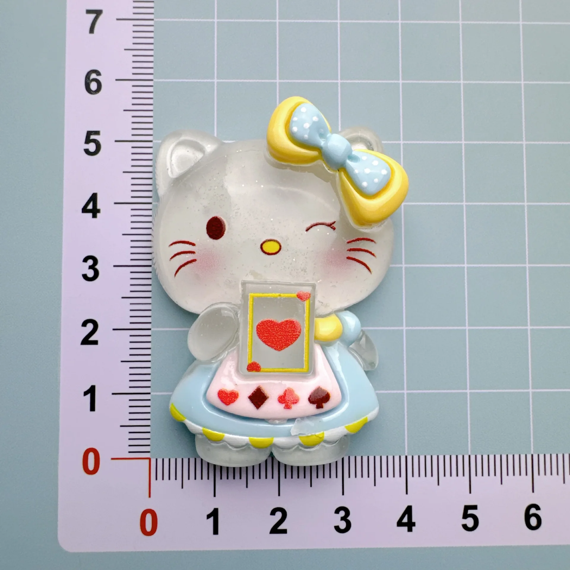 2 Paires De Grands Cabochons Plats (flatback) Résine - Hello Kitty & My Melody - Occasion