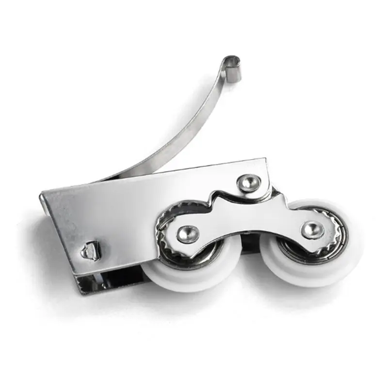 1 Set Upper Screen Roller Assembly Screen Door Tension Spring with 38mm Nylon Ball Bearing Roller, Wardrobe Sliding Door Pulley