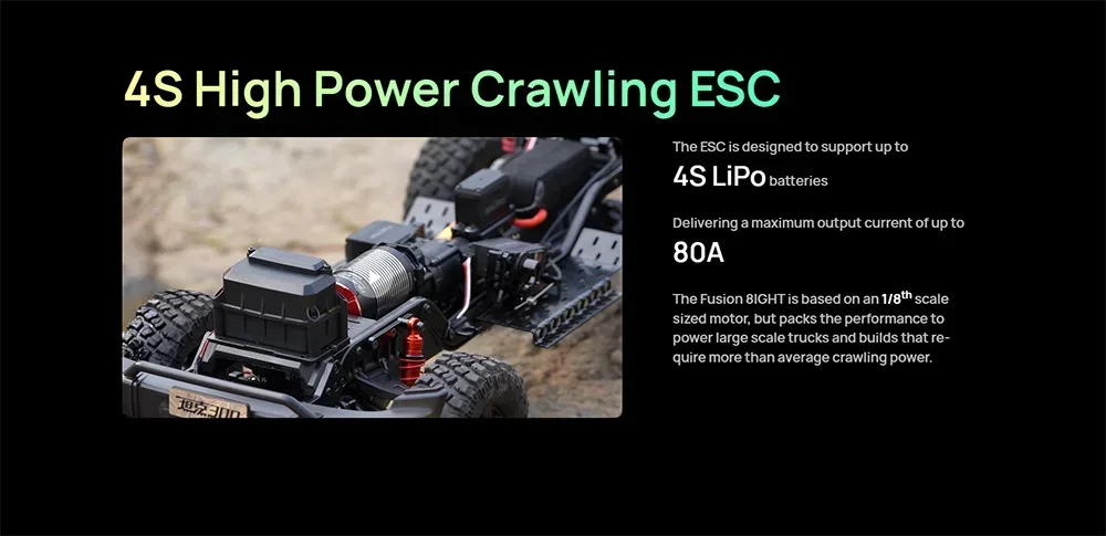 HOBBYWING QUICRUN Fusion 8IGHT 2-IN-1 80A 2300KV Brushless