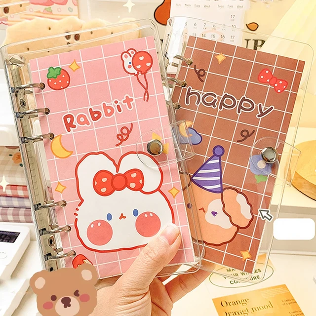 100 Sheets Kawaii Journal Notebook Loose-leaf Binder Bear Planner For  Students Office School Supplies Notepad Stationery - AliExpress