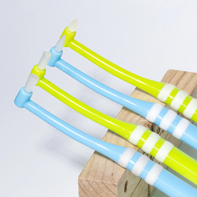 1pcs Tuft 칫솔 Tufted Brush End-Tuft Interspace Brush 소프트 트림 칫솔 단일 Tufted 칫솔 치간 구강 관리