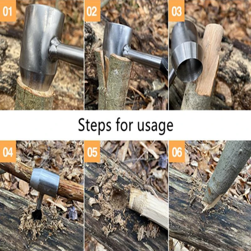 Bushcraft coclea Wrench Outdoor Survival Hand Drill Survival Gear Tool sport all'aria aperta Jungle Crafts Camping Bushcraft accessori - immagine 4